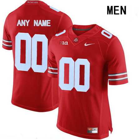 Mens Ohio State Buckeyes Customized College Football Nike Red Limited Jersey